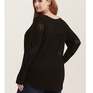 Torrid Skull Burnout Print Tee